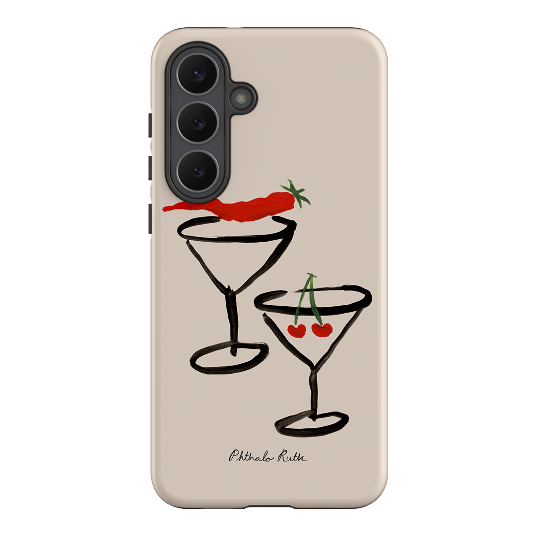 Chili Cherry Printed Phone Cases Samsung Galaxy S25 FE / Armoured by Phthalo Ruth - The Dairy