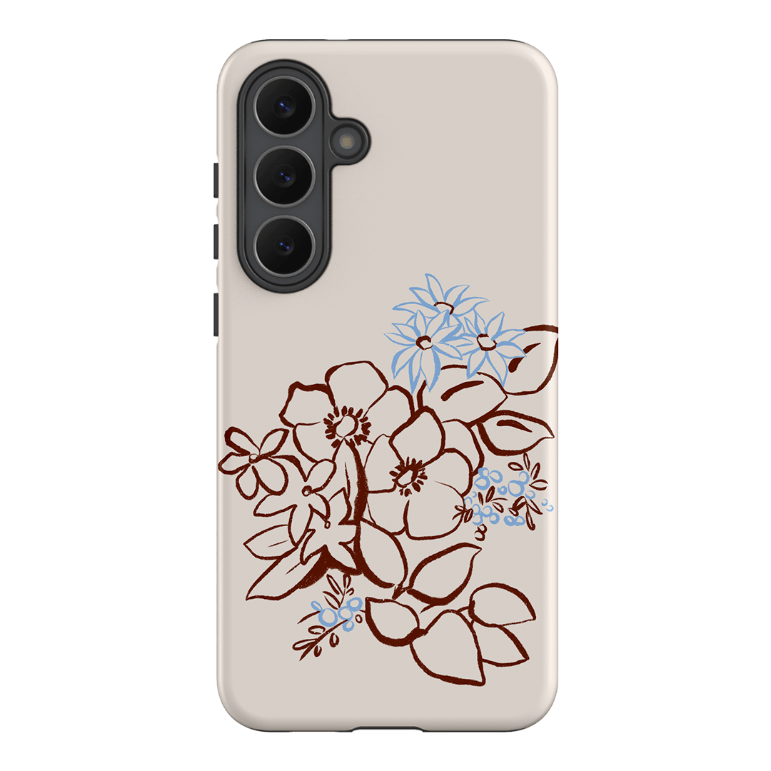 Cream Posy Printed Phone Cases Samsung Galaxy S25 FE / Armoured by Typoflora - The Dairy