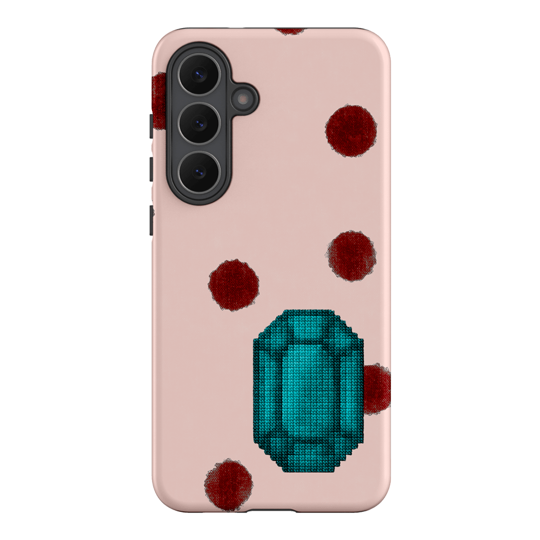 December Turquoise Printed Phone Cases Samsung Galaxy S25 FE / Armoured by Joiana - The Dairy