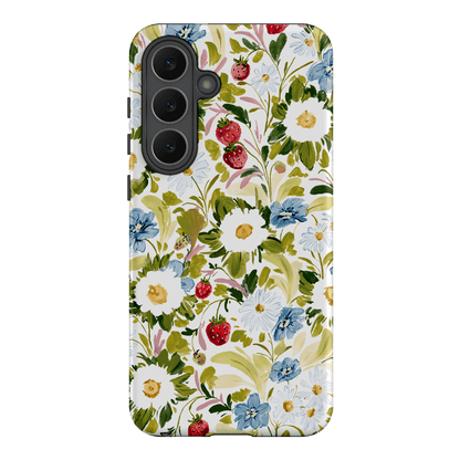 Garden Strawberries Printed Phone Cases Samsung Galaxy S25 FE / Armoured by Ellie Mae - The Dairy