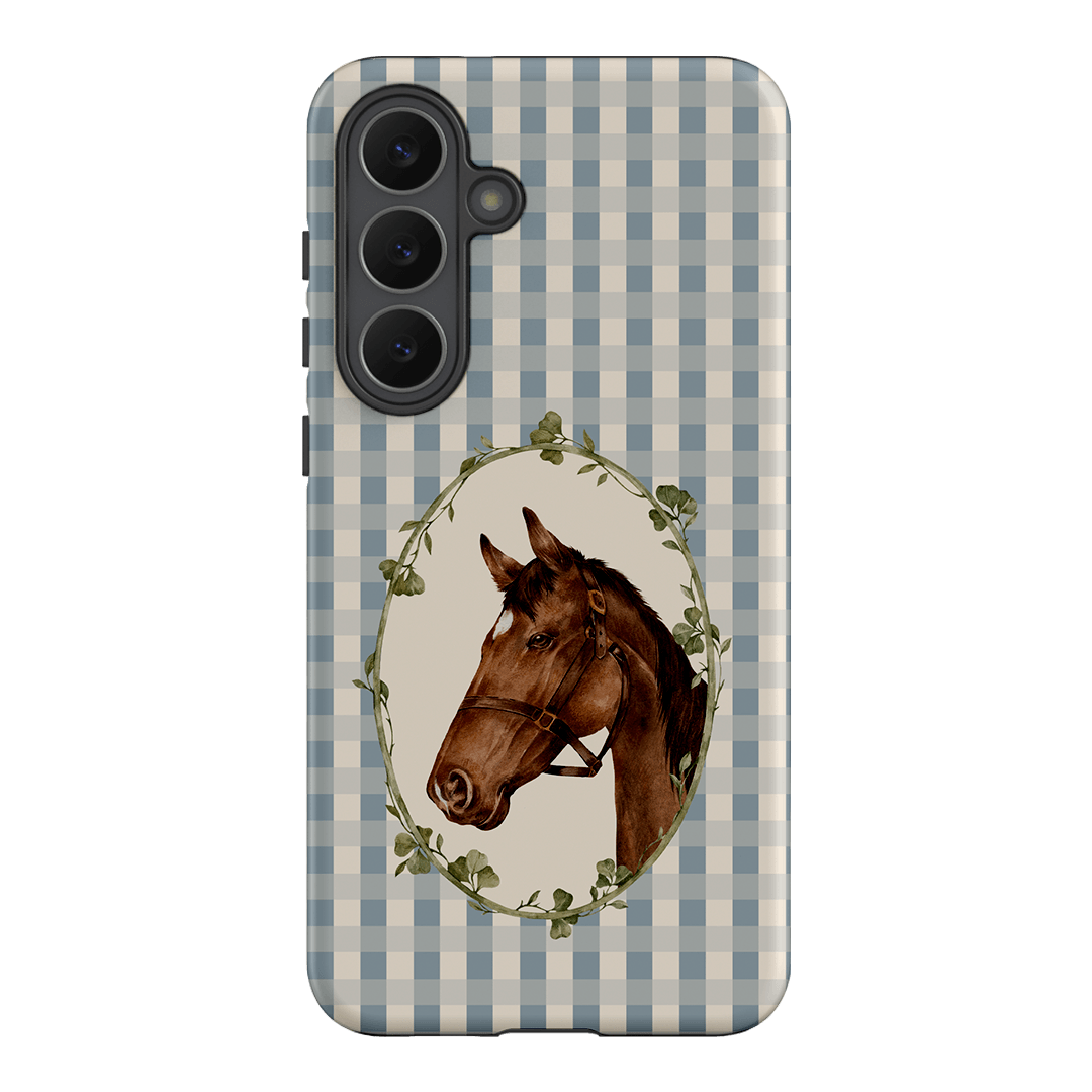 Gingham Horse Printed Phone Cases Samsung Galaxy S25 FE / Armoured by Kasiags Art - The Dairy