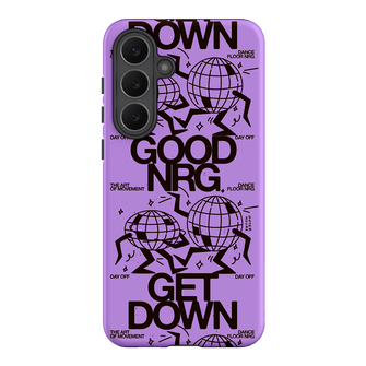 Good Energy in Purple Printed Phone Cases Samsung Galaxy S25 FE / Armoured by After Hours - The Dairy