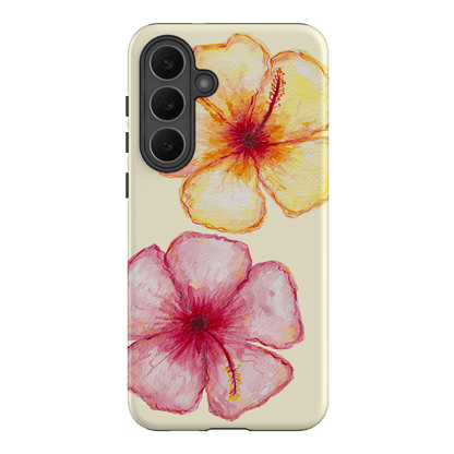 Hibiscus Flower Yellow Printed Phone Cases Samsung Galaxy S25 FE / Armoured by BG. Studio - The Dairy