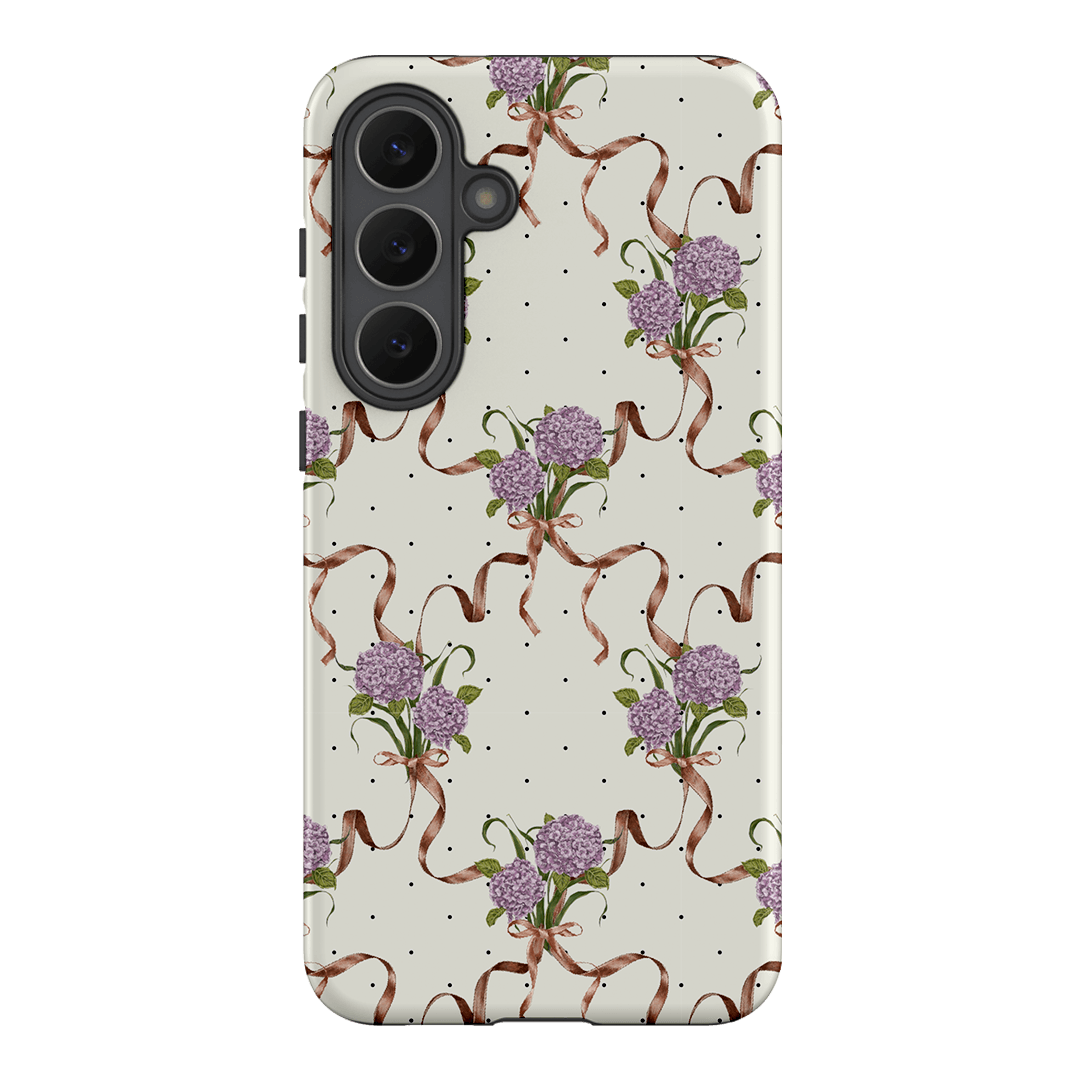 Hydrangea Ribbon Printed Phone Cases Samsung Galaxy S25 FE / Armoured by Veronica Tucker - The Dairy