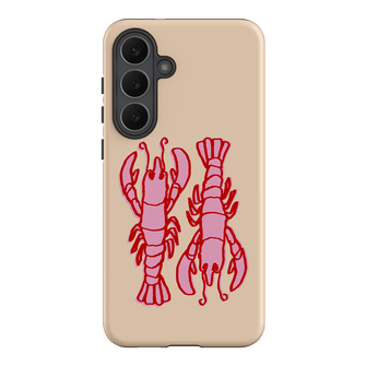 Lobster Love Peach Printed Phone Cases Samsung Galaxy S25 FE / Armoured by The Dairy - The Dairy
