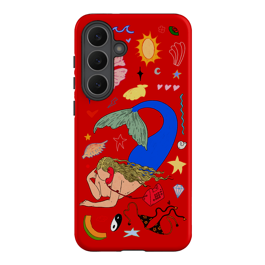 Mermaid Salad Scarlet Printed Phone Cases Samsung Galaxy S25 FE / Armoured by Easty Beasty - The Dairy