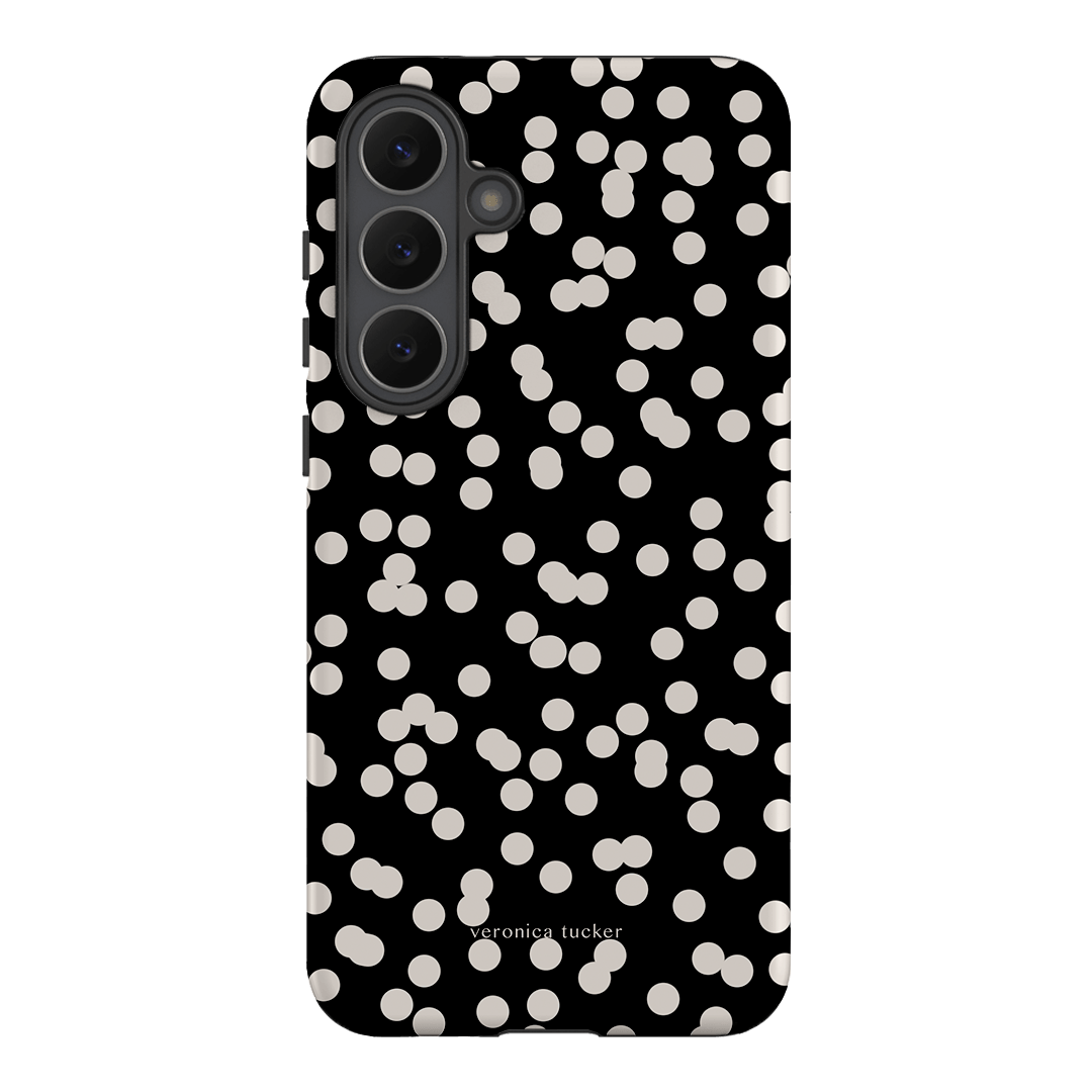 Mini Confetti Noir Printed Phone Cases Samsung Galaxy S25 FE / Armoured by Veronica Tucker - The Dairy