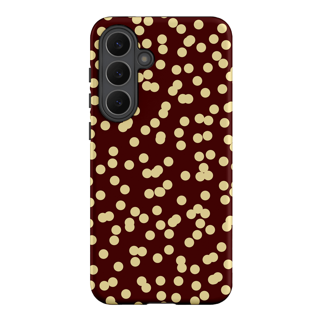 Mini Confetti Burgundy Butter Printed Phone Cases Samsung Galaxy S25 FE / Armoured by Veronica Tucker - The Dairy