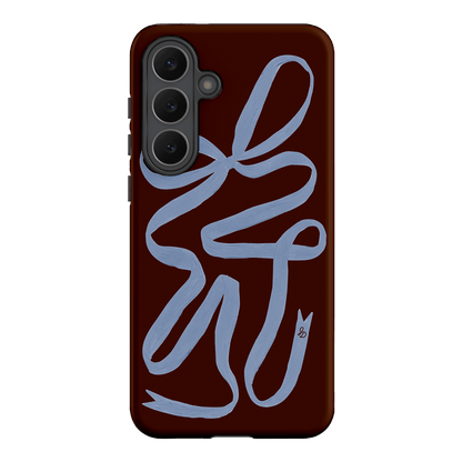 Mocha Ribbon Printed Phone Cases Samsung Galaxy S25 FE / Armoured by Jasmine Dowling - The Dairy