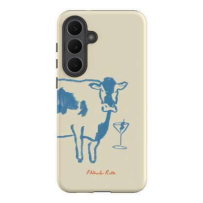 Mootini Blue Printed Phone Cases Samsung Galaxy S25 FE / Armoured by Phthalo Ruth - The Dairy