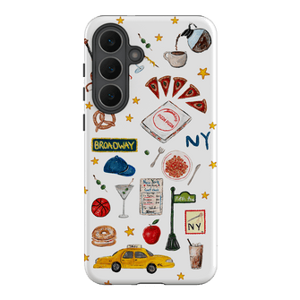 NYC White Printed Phone Cases Samsung Galaxy S25 FE / Armoured by BG. Studio - The Dairy