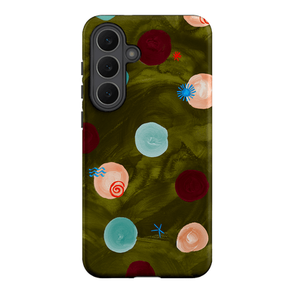 Olive Spot Printed Phone Cases Samsung Galaxy S25 FE / Armoured by Charlie Taylor - The Dairy