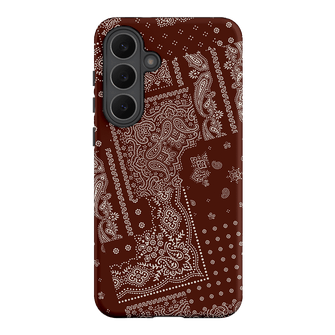 Paisley Cinnamon Printed Phone Cases Samsung Galaxy S25 FE / Armoured by The Dairy - The Dairy