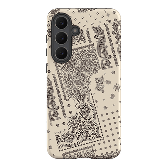 Paisley Ecru Printed Phone Cases Samsung Galaxy S25 FE / Armoured by The Dairy - The Dairy