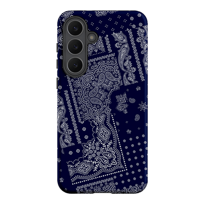 Paisley Indigo Printed Phone Cases Samsung Galaxy S25 FE / Armoured by The Dairy - The Dairy
