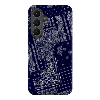 Paisley Indigo Printed Phone Cases Samsung Galaxy S25 FE / Armoured by The Dairy - The Dairy