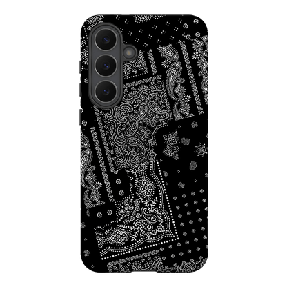 Paisley Noir Printed Phone Cases Samsung Galaxy S25 FE / Armoured by The Dairy - The Dairy