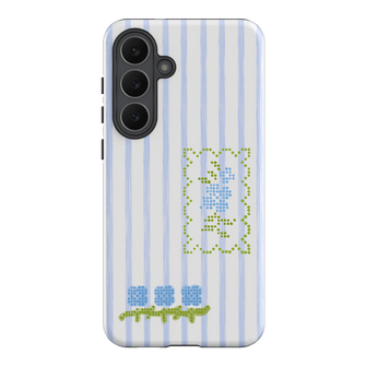 Patchwork Blue Printed Phone Cases Samsung Galaxy S25 FE / Armoured by Kayla Carr - The Dairy