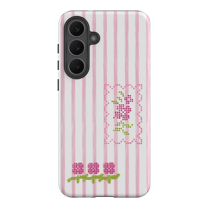 Patchwork Pink Printed Phone Cases Samsung Galaxy S25 FE / Armoured by Kayla Carr - The Dairy