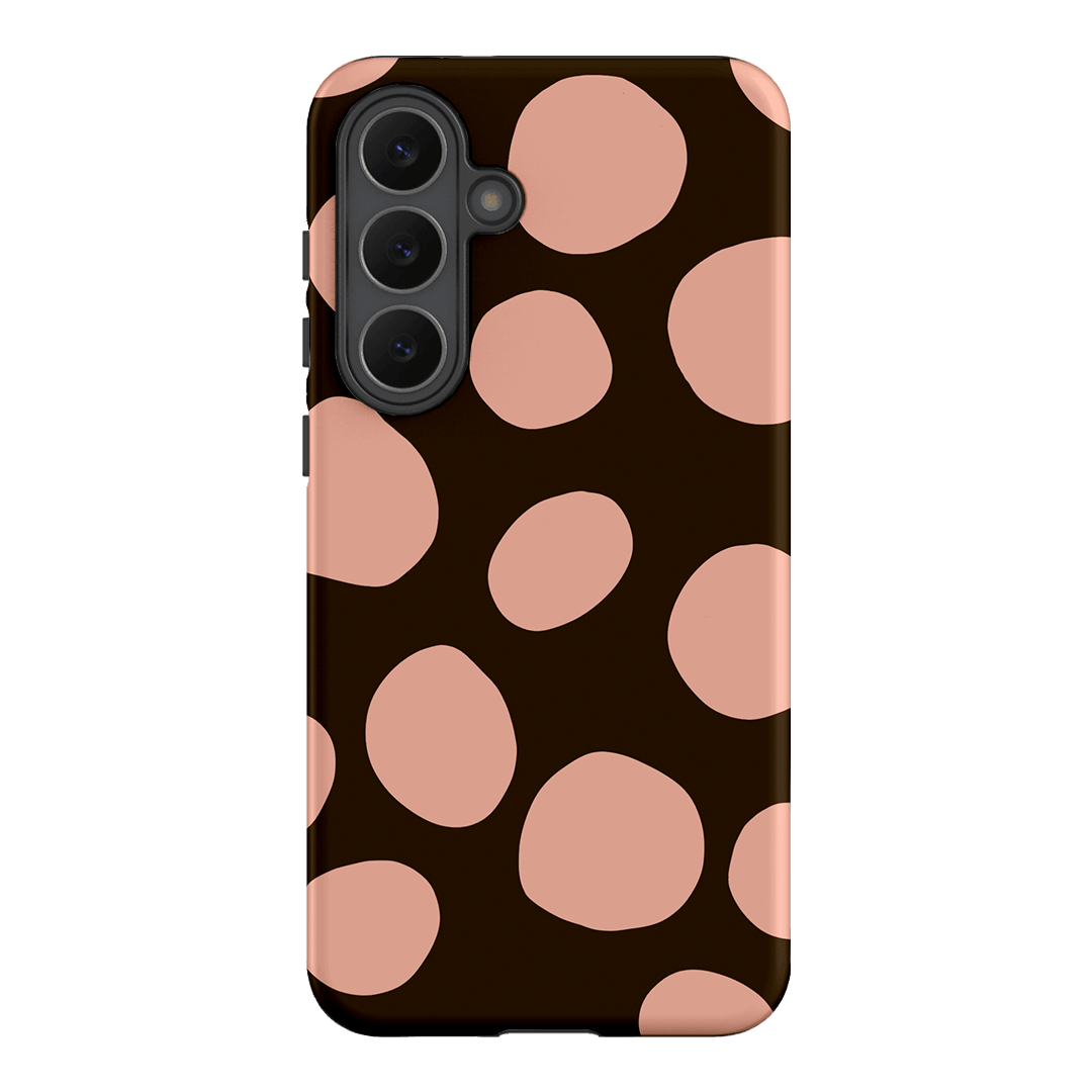 Pebbles Chocolate Pink Printed Phone Cases Samsung Galaxy S25 FE / Armoured by Veronica Tucker - The Dairy