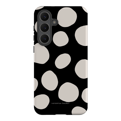 Pebbles Noir Printed Phone Cases Samsung Galaxy S25 FE / Armoured by Veronica Tucker - The Dairy