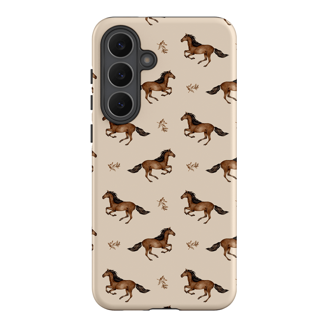 Running Horse Printed Phone Cases Samsung Galaxy S25 FE / Armoured by Kasiags Art - The Dairy