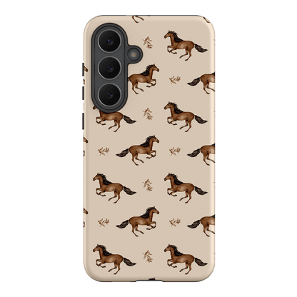 Running Horse Printed Phone Cases Samsung Galaxy S25 FE / Armoured by Kasiags Art - The Dairy