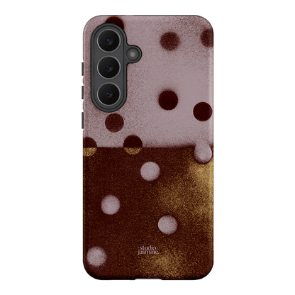 Rust Polka Dot Printed Phone Cases Samsung Galaxy S25 FE / Armoured by Jasmine Dowling - The Dairy