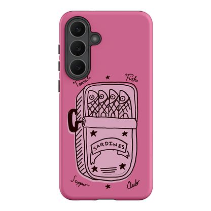 Sardine Social Pink Printed Phone Cases Samsung Galaxy S25 FE / Armoured by The Dairy - The Dairy