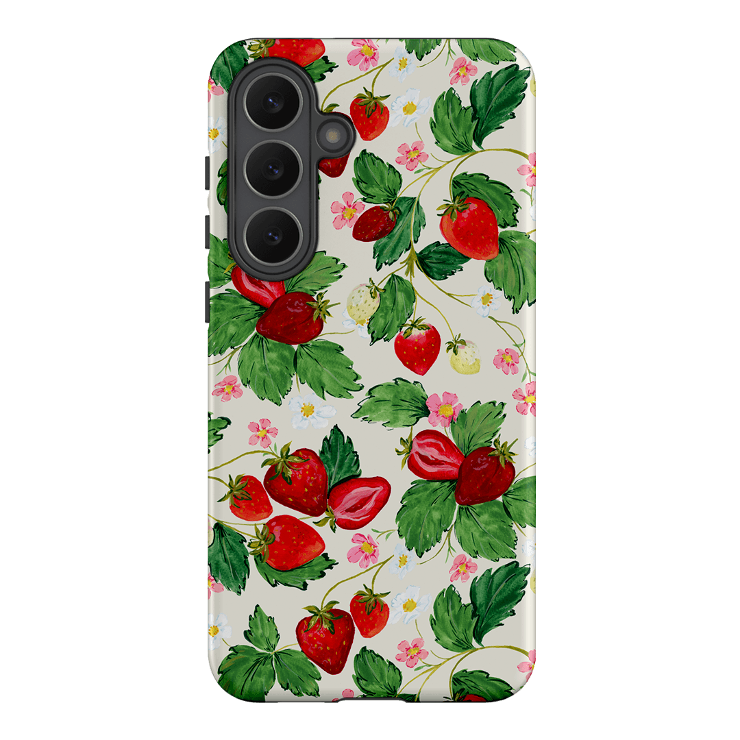Strawberry Patch Printed Phone Cases Samsung Galaxy S25 FE / Armoured by Ellie Mae - The Dairy