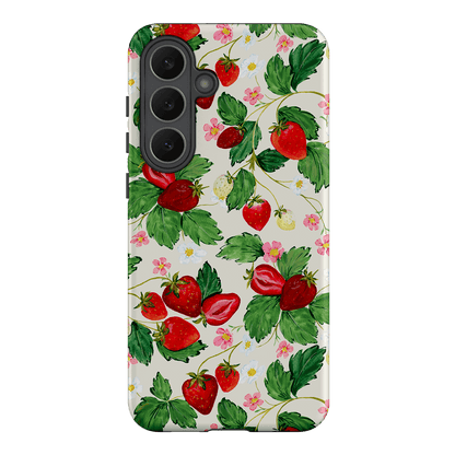 Strawberry Patch Printed Phone Cases Samsung Galaxy S25 FE / Armoured by Ellie Mae - The Dairy