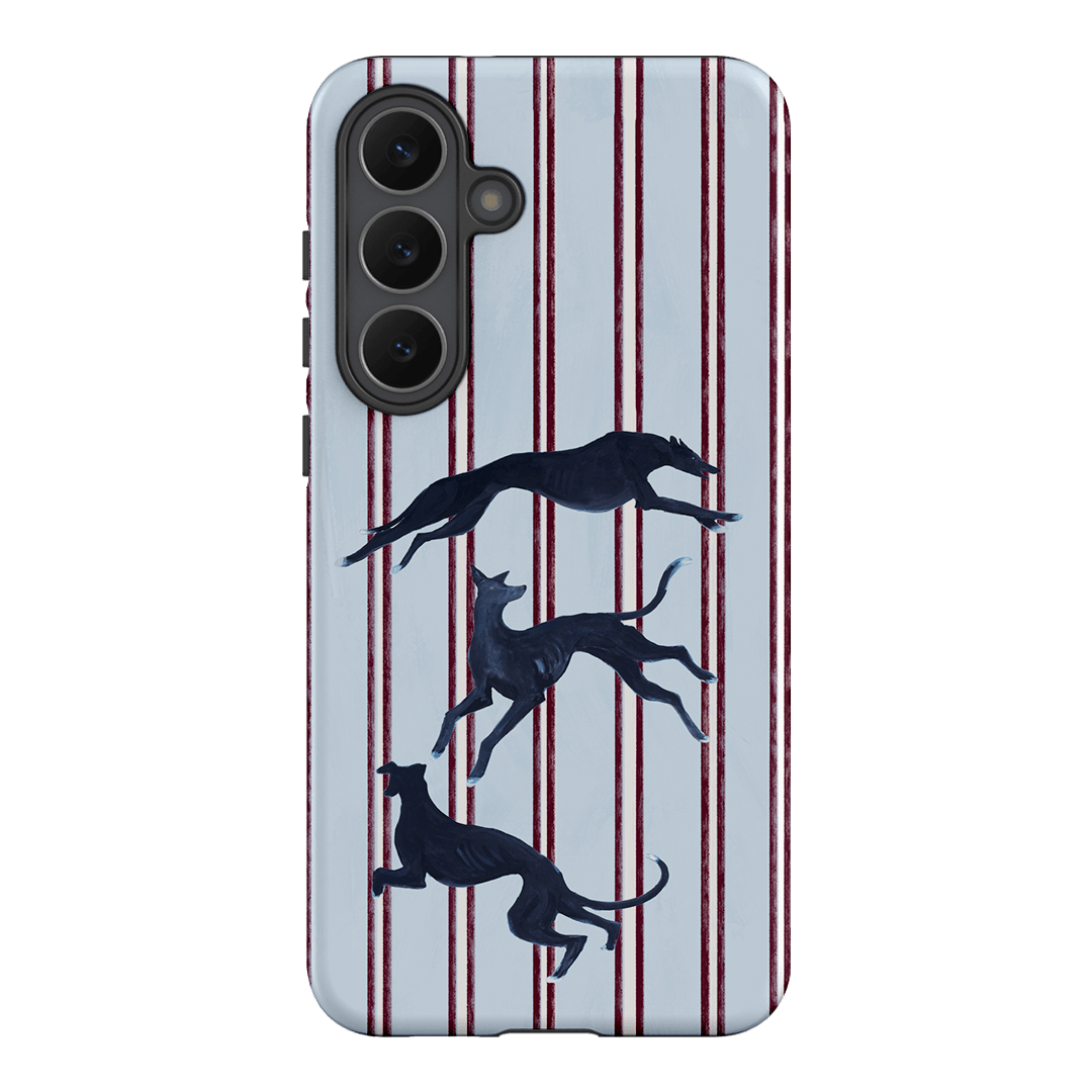 Stripey Hounds Printed Phone Cases Samsung Galaxy S25 FE / Armoured by Lisa Hu - The Dairy