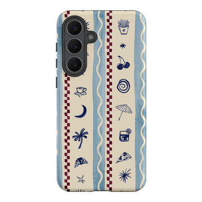 Summer Snacks Blue Printed Phone Cases Samsung Galaxy S25 FE / Armoured by Charlie Taylor - The Dairy