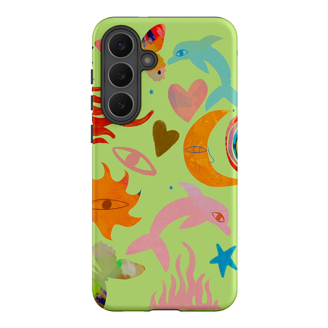 Tattoos Green Printed Phone Cases Samsung Galaxy S25 FE / Armoured by Kate Eliza - The Dairy