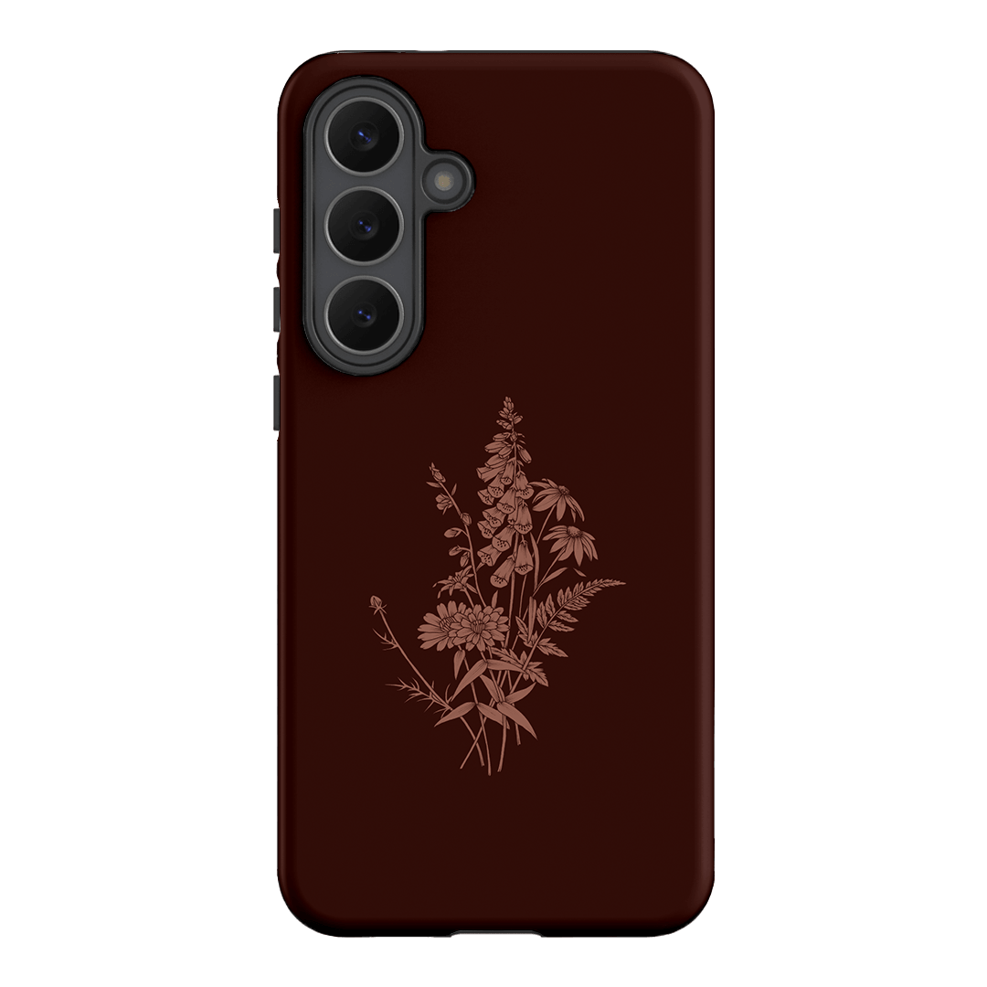Wildflowers Mocha Printed Phone Cases Samsung Galaxy S25 FE / Armoured by Typoflora - The Dairy