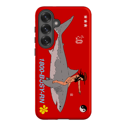 1800-Busy Rn in Red Printed Phone Cases Samsung Galaxy S25 Plus / Armoured by Easty Beasty - The Dairy