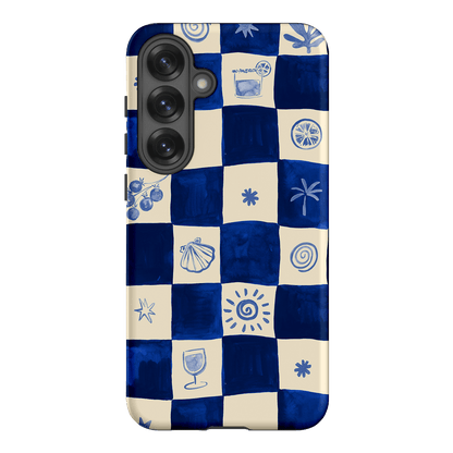 Afternoon Mezze Azure Printed Phone Cases Samsung Galaxy S25 Plus / Armoured by Charlie Taylor - The Dairy