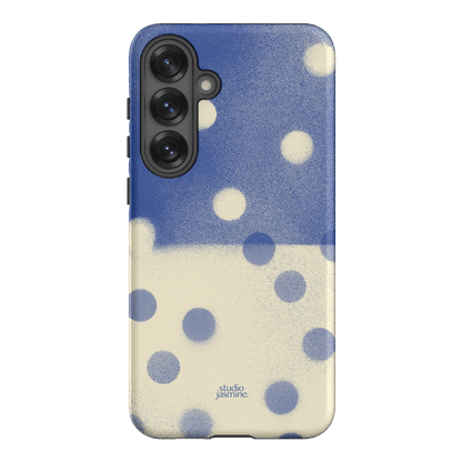 Bleu Polka Dot Printed Phone Cases Samsung Galaxy S25 Plus / Armoured by Jasmine Dowling - The Dairy
