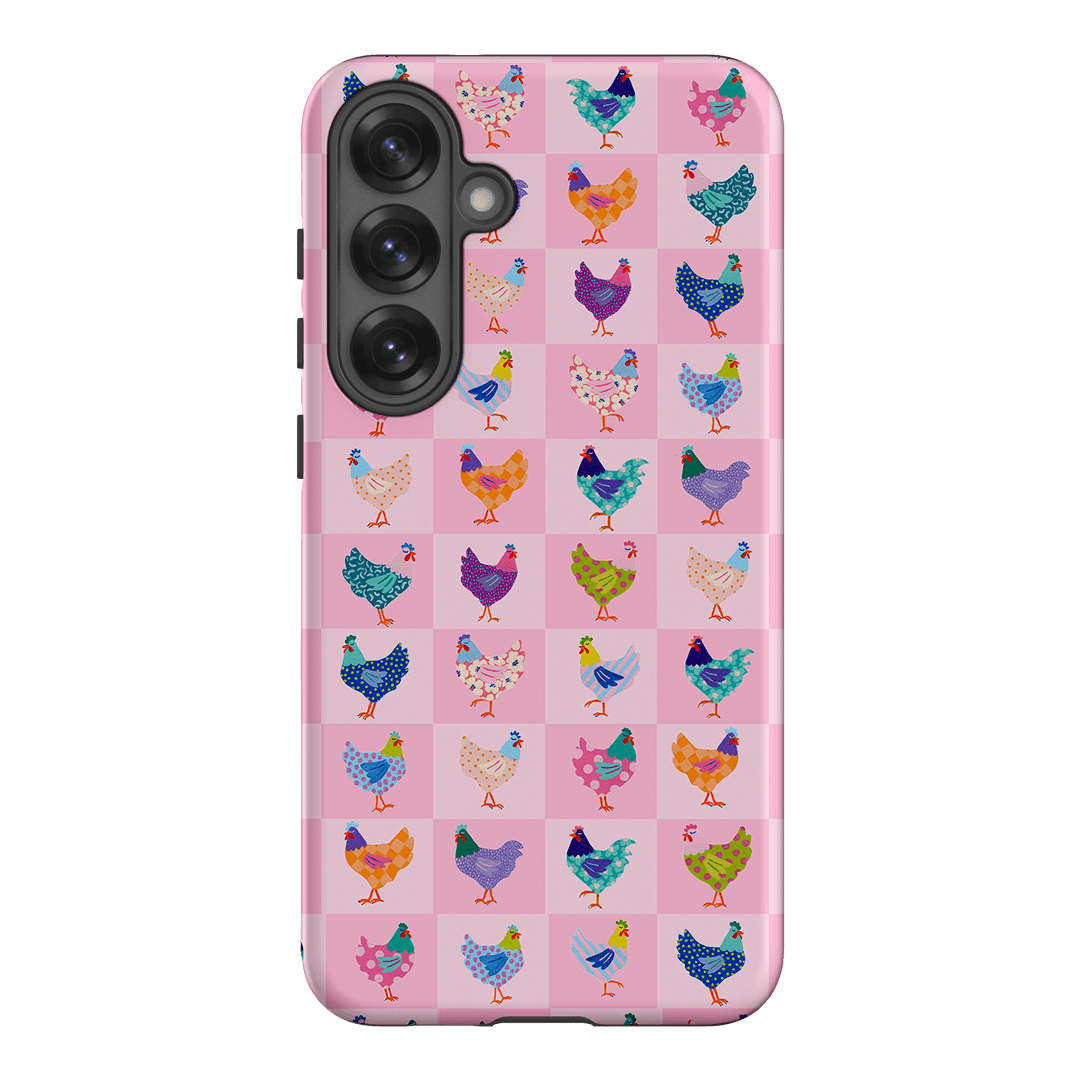 Checkered Chickens Printed Phone Cases Samsung Galaxy S25 Plus / Armoured by Kayla Henley - The Dairy