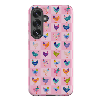 Checkered Chickens Printed Phone Cases Samsung Galaxy S25 Plus / Armoured by Kayla Henley - The Dairy