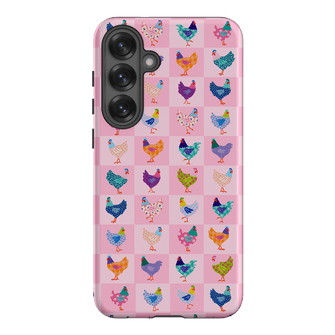 Checkered Chickens Printed Phone Cases Samsung Galaxy S25 Plus / Armoured by Kayla Henley - The Dairy