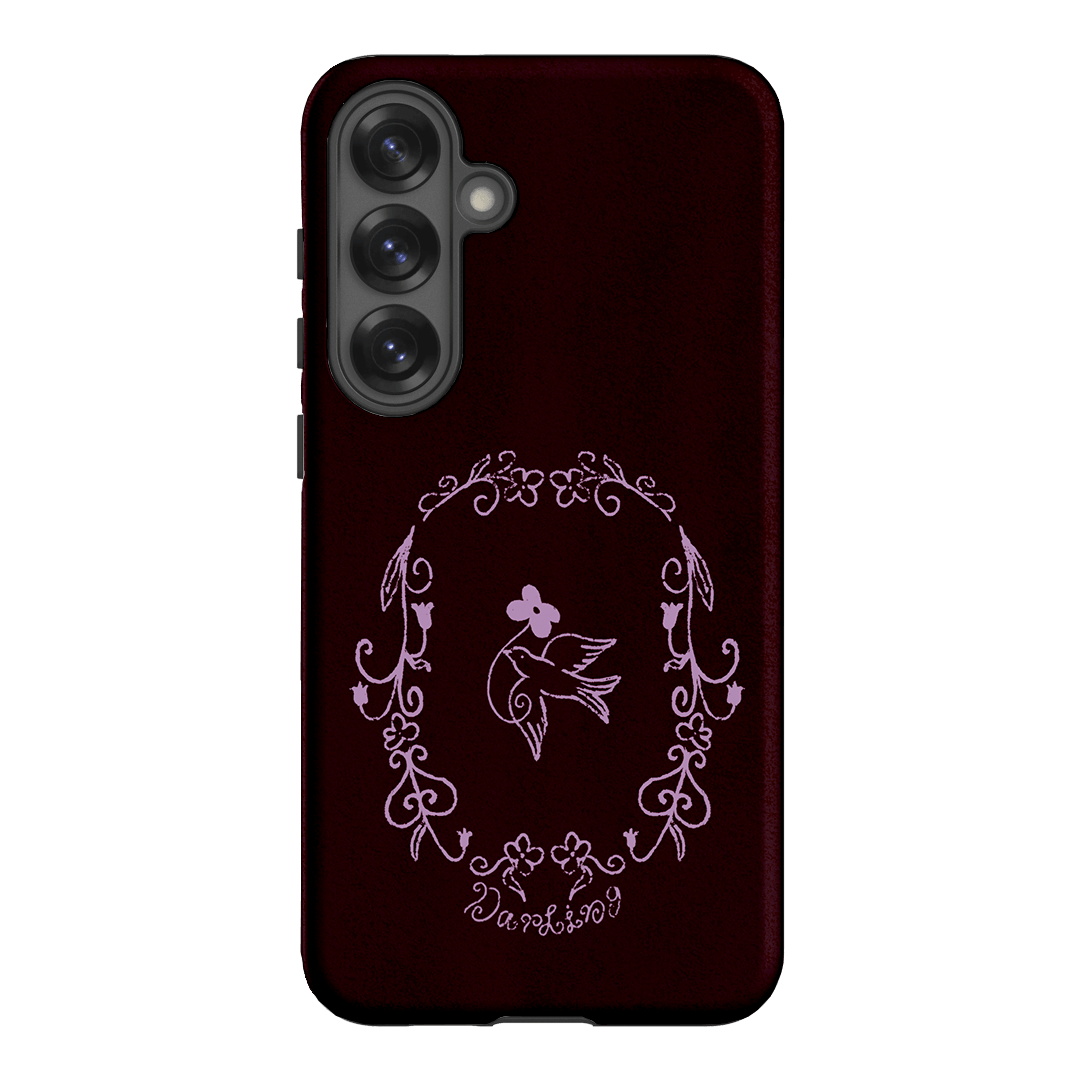 Darling Burgundy Printed Phone Cases by The Dairy - The Dairy