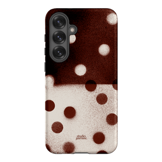 Espresso Polka Dot Printed Phone Cases Samsung Galaxy S25 Plus / Armoured by Jasmine Dowling - The Dairy