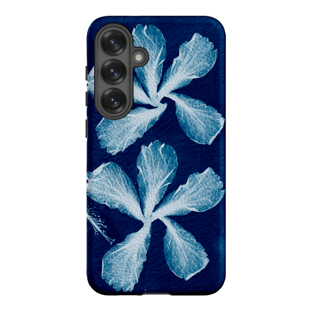 Hibiscus Cyanotype Printed Phone Cases Samsung Galaxy S25 Plus / Armoured by Sally Hungerford - The Dairy
