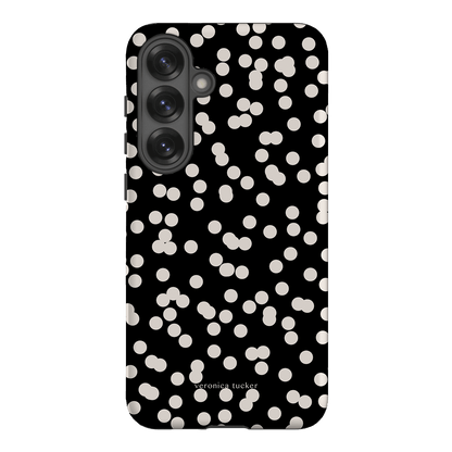 Mini Confetti Noir Printed Phone Cases Samsung Galaxy S25 Plus / Armoured by Veronica Tucker - The Dairy