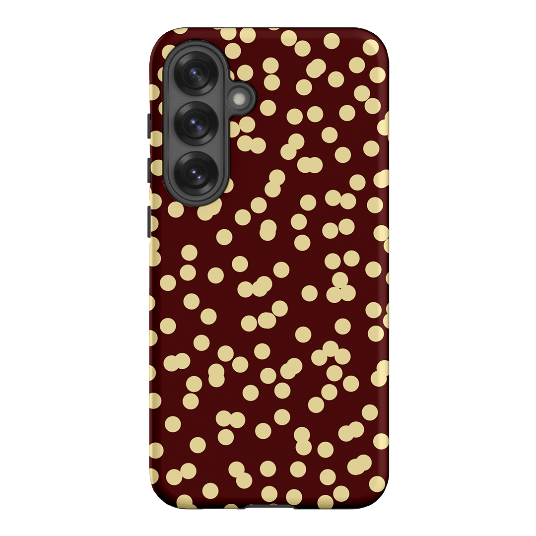 Mini Confetti Burgundy Butter Printed Phone Cases Samsung Galaxy S25 Plus / Armoured by Veronica Tucker - The Dairy
