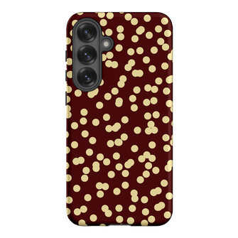 Mini Confetti Burgundy Butter Printed Phone Cases Samsung Galaxy S25 Plus / Armoured by Veronica Tucker - The Dairy