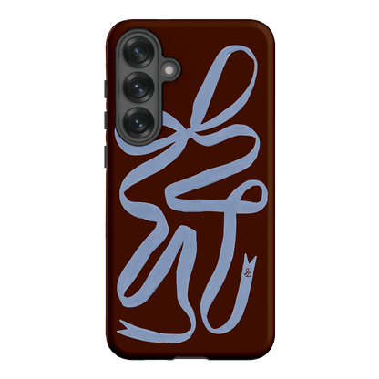 Mocha Ribbon Printed Phone Cases Samsung Galaxy S25 Plus / Armoured by Jasmine Dowling - The Dairy