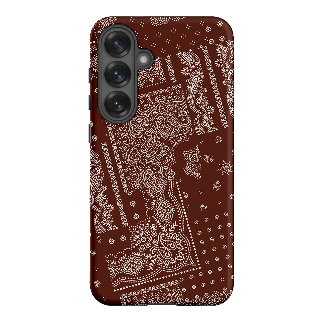 Paisley Cinnamon Printed Phone Cases Samsung Galaxy S25 Plus / Armoured by The Dairy - The Dairy