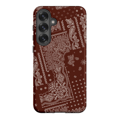 Paisley Cinnamon Printed Phone Cases Samsung Galaxy S25 Plus / Armoured by The Dairy - The Dairy